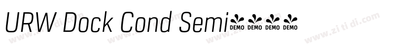 URW Dock Cond Semi字体转换